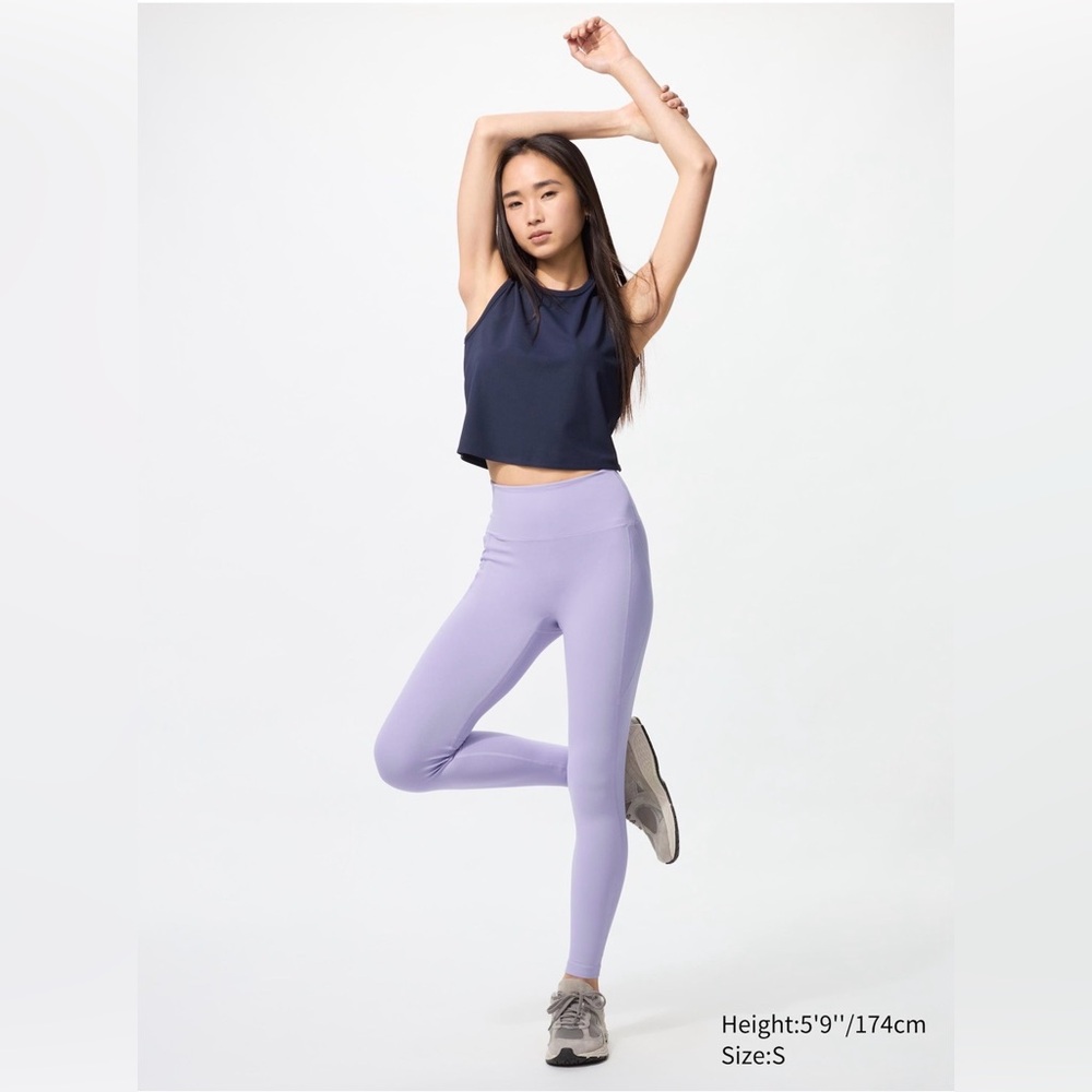 AIRism Buttery Soft Leggings With Side Pockets in Lilac
